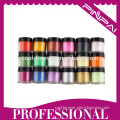 18 PCS MIX Colors UV Acrylic Powder Nail Dust Tips Fine for Shiny Nail Art Kit